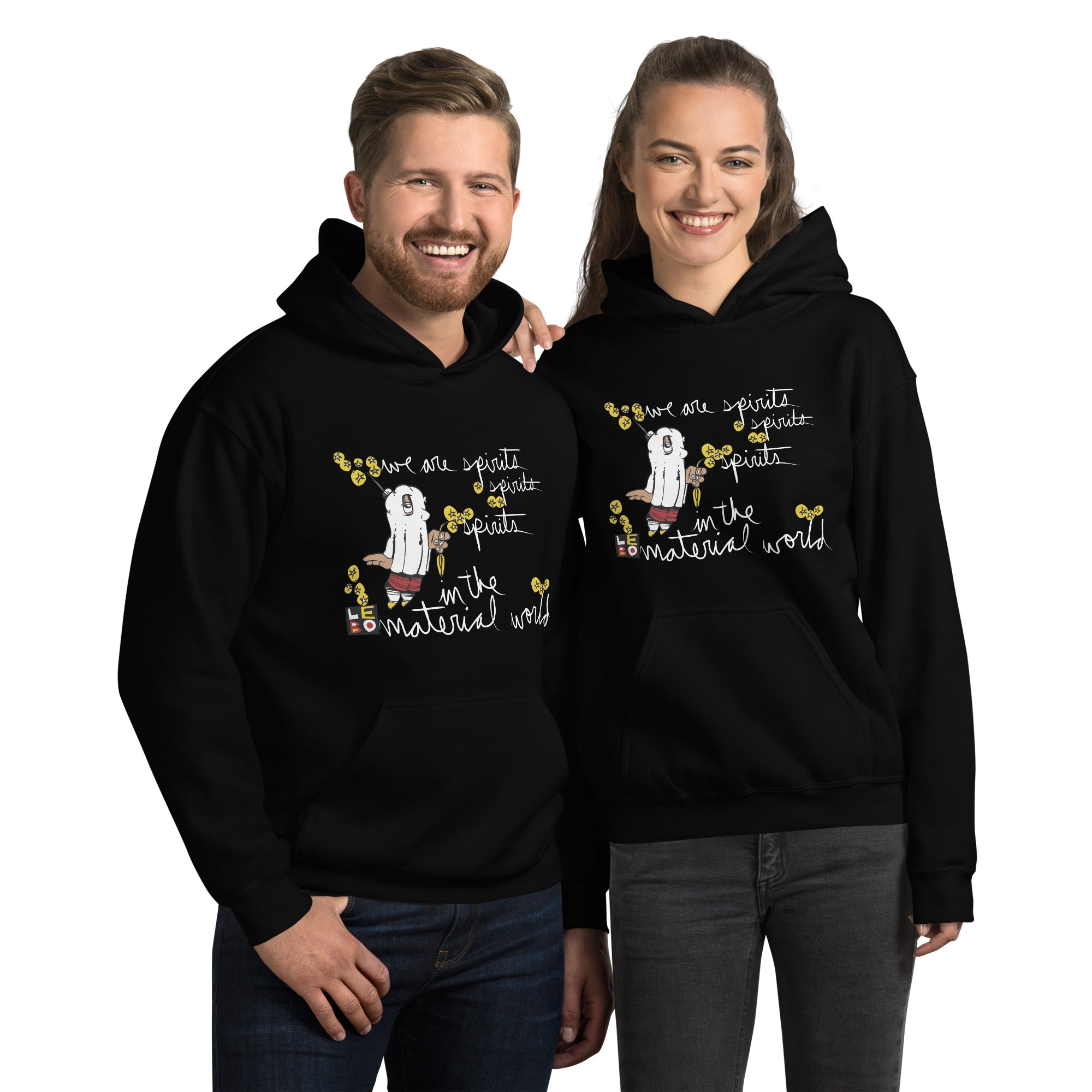 We Are Spirits in the Material World - Lebo Unisex Hoodie